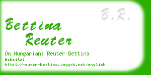 bettina reuter business card